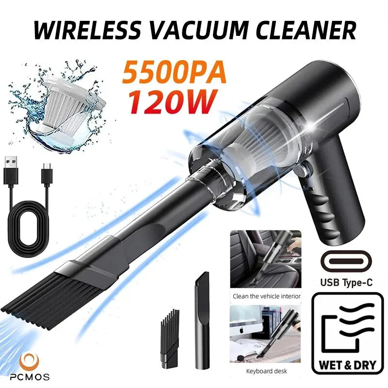 TurboVac™ – Mini aspirateur sans fil pour voiture